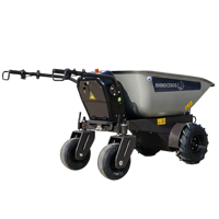 Rhinoceros 800W Elektrischer Schubkarren 0,2CBM Ladevolumen Lithium-Batterie Angetriebene Schubkarre für Garten Hof Bau Mini-Lader CE
