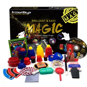 BriiliantMagic klasik ve lüks siyah sihirli Set kutusu oynamak kolay Magic Trick sahne toplama kiti