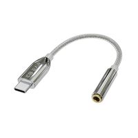 KBEAR kabel Decoding T1, tipe-c 3.5mm, Adaptor Audio Headphone Monitor In-Ear, Earphone performa tinggi, DAC AMP Female Jack