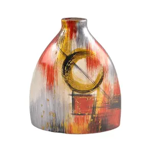2021 Promosi Baru Lukisan Tangan Vas Keramik Potongan Bernoda Seni Kerajinan Kaca
