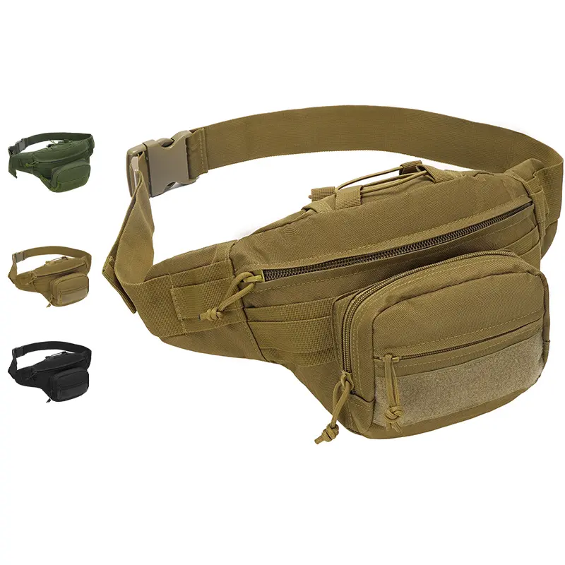 SIVI Custom Wholesale Outdoor Fanny Pack Fashion Recycled Multifunctional Tactical Camouflage Men Sport Waist Bag