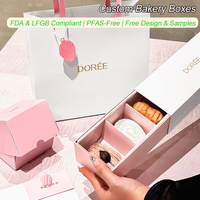 Ensemble d'emballages personnalisés pour boulangerie avec logo, boîte tiroir en papier, boîte cadeau pour tasses à café, biscuits, donuts, emballage alimentaire en papier, solution complète OEM ODM
