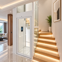 Ascenseur Domestique Intelligent Moderne de Qualité Supérieure à Prix Usine, Excellent Rapport Qualité-Prix, pour 2 à 5 Personnes, Idéal pour Villa, Appartement, Loft, 1, 2 ou 3 Étages