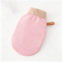 Gant exfoliant coréen, gant marocain, design ovale simple, 100% viscose, gommage corporel pour éliminer les peaux mortes