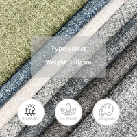 Tissu de canapé de luxe de créateur en gros pour fournisseur, tissu d'ameublement en velours peluche 2026 pour usage domestique