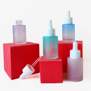 Flacons de 30ml 50ml de sérum rond à épaule plate en verre avec huile essentielle pour les sourcils avec compte-gouttes pour les soins de la peau - Product Image 4