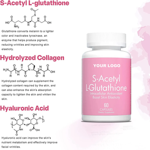 Test di laboratorio 20000mg sbiancante capsula Softgel pillole liposomale L-glutatione in polvere collagene peptidi coenzima <span class=keywords><strong>Q10</strong></span> per la cura della pelle - Product Image 2