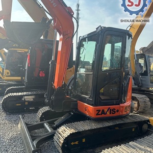 Mini-excavatrice hydraulique d'occasion Hitachi ZX55 de 5 tonnes d'origine japonaise, Hitachi ZX55 ZX60 ZX70, petite machine de terrassement à vendre - Product Image 3