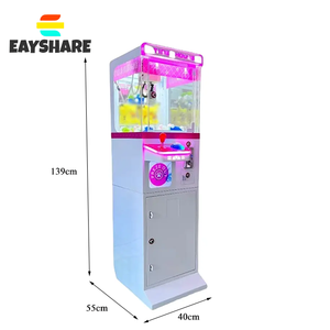 Equipo de entretenimiento que funciona con monedas, máquina de grúa de mesa, máquina de garra de regalo, juguetes de empuje, Mini máquina de garra de juguete de peluche - Product Image 6