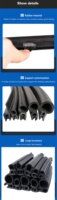 Joint d'étanchéité en U pour bord de porte, en acier soudé, pour bus/camping-car, joint de fenêtre latérale/supérieure en EPDM composite
