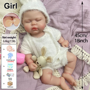 Muñeca Reborn de Silicona Realista al por Mayor, para Confort Emocional y Sanación, Recién Nacido Real, Boca Abierta, 18 Pulgadas, Pickle Muneca para Compañía - Product Image 4
