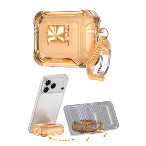 Étui de protection personnalisé anti-chute en TPU pour écouteurs Galaxy Buds Live avec support de charge sans fil et anneau, compatible PC Switch Lock - Product Image 1