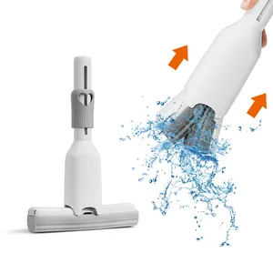 Jesun Self Squeeze Portable Mini Mop Home Kitchen Cleaning Tool Wet and Dry Use Small Squeeze Sponge Mop for Small Space