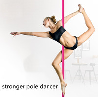 Barre de danse portable rose amovible