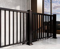 Rampe de balcon moderne en aluminium, garde-corps de terrasse, main courante d'escalier, garde-corps de véranda extérieur Mehonor MH-699, garantie 5 ans, installation facile