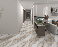 Carreaux émaillés antidérapants et résistants à l'usure 800x800 Carreaux en porcelaine de marbre de salon d'intérieur pour la maison pour les sols