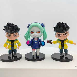 Figurine <span class=keywords><strong>Cyberpunk</strong></span> d'anime, 6 pièces/ensemble, modèle de collection, ornement de chambre, poupées d'anniversaire, cadeaux pour garçon - Product Image 4