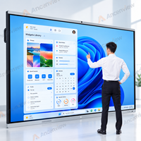 Écran interactif intelligent ODM 4K Android OPS 65 pouces, moniteur tactile 75 pouces, tableau blanc interactif