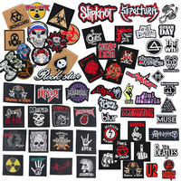 Nouvelles Écussons Personnalisés en Tissu Style Punk, Thermocollants, Brodés, Thème Musique Rock and Roll, pour Veste et Manteau