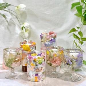 핫 세일 결혼식 양초 로맨틱 장미 말린 꽃 실린더 아로마 테라피 고급 향초 휴일 선물 파티 용품 - Product Image 3