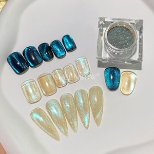 <span class=keywords><strong>Poudre</strong></span> de pigment magnétique Sheenbow en verre borosilicate bleu de qualité cosmétique, effet larme <span class=keywords><strong>d</strong></span>'ange - Product Image 3