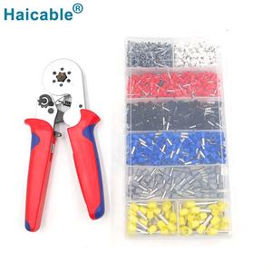 हाथ <span class=keywords><strong>Crimping</strong></span> उपकरण सेट षट्भुज KIT-1200E तार Crimper Plier टर्मिनल लग्स किट - Product Image 5