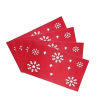 Sets de table antidérapants et résistants à la chaleur en feutre pour la maison, l'hôtel, le café, le bureau, la décoration de table, la décoration de table de fête