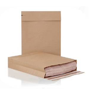 Haute qualité 120gsm 100% enveloppes en papier recyclables 162x229x40mm sacs d'expédition inférieurs en bloc avec <span class=keywords><strong>2</strong></span> bandes adhésives bande de déchirure - Product Image 4