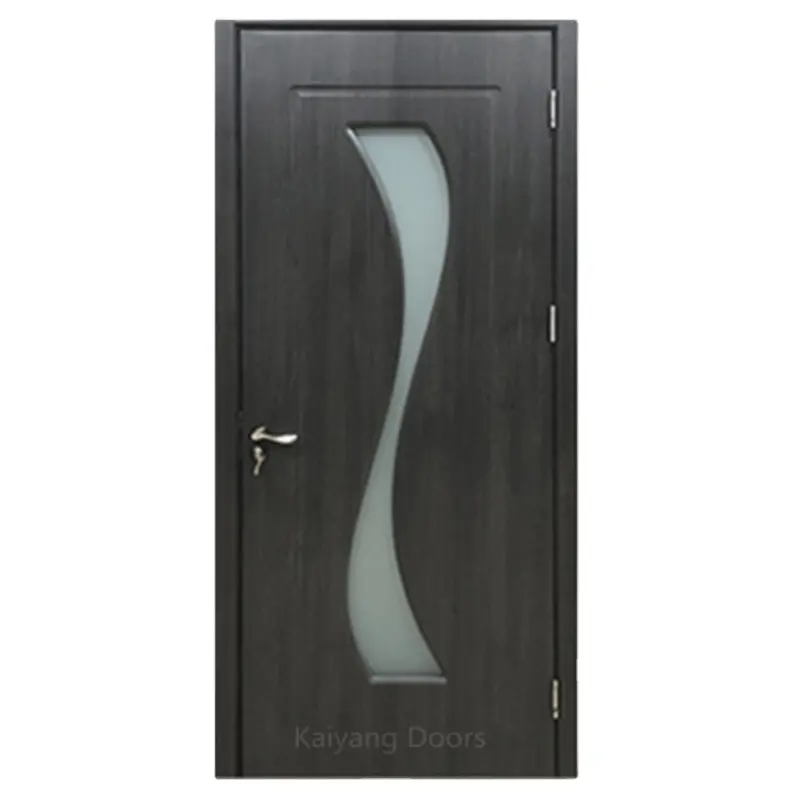 interior pvc mdf porte single soundproof wooden door skin glass designs villa home house bedroom bathroom front doors