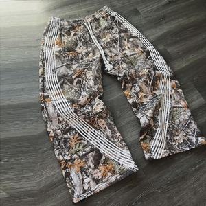 Pantalon large pour homme en coton de qualité supérieure, camouflage arboric véritable à rayures, avec graphiques personnalisés imprimés, pantalon de travail - Product Image 4