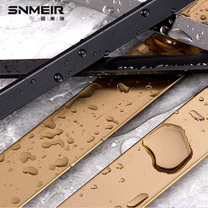 Ayna yüzey işleme ile oturma odası altın Metal için Modern paslanmaz çelik t-şekil kiremit Trim - Product Image 6