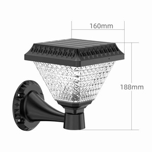 Luz LED <span class=keywords><strong>solar</strong></span> IP65 para decoración de jardín al aire libre, lámpara de columna <span class=keywords><strong>solar</strong></span>, guirnalda de calle impermeable, lámpara de césped, luz de pilar de Patio <span class=keywords><strong>Exterior</strong></span> - Product Image 5