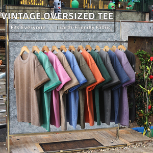 Camisetas Unisex Personalizadas de Fábrica, Económicas, de Alta Calidad, 100% Algodón, Tejidas, Lavadas, Estilo Vintage, Holgadas, Transpirables, con Estampado Gráfico - Product Image 2