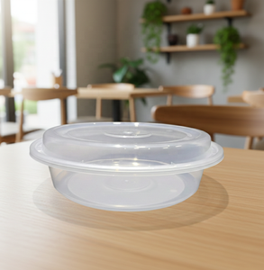 Hacamy Disposable PP Food <b>Container</b> with Lid, Lightweight Round Food Storage Bowl for Restaurants and Catering Use - Product Image 4