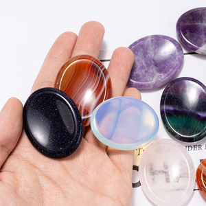 Pietra Antistress da Pollice per Ansia, Pietre <span class=keywords><strong>Chakra</strong></span>, Cristallo Curativo <span class=keywords><strong>Quarzo</strong></span> <span class=keywords><strong>Rosa</strong></span> Ametista Occhio di Tigre per Riduzione dello Stress e Meditazione - Product Image 4