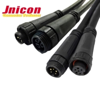 Jinicon M16 prise électrique à 90 degrés IP67/IP68 connecteur étanche moulé avec câble 2 3 4 5 6 7 8 broches