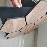 Akupanel 270 Insonorisation 240x60 Chêne Mdf Pet Board Noir Acoustique Bois Ardoises Panneaux Muraux Panneau Acoustique