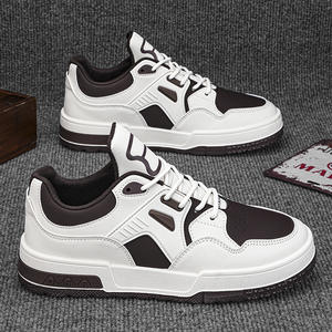 Chaussures de sport basses tendance pour hommes, lacets, blanches, respirantes, décontractées, pour étudiants, printemps/été/automne - Product Image 2