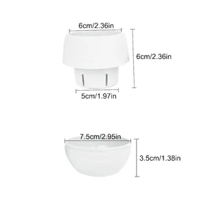새로운 5개 미니 십대용 컬러풀 플라스틱 화분 귀여운 선인장 묘목 화분 실내 식물용 가정용 잡화 - Product Image 3
