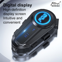 Intercom de moto étanche IP56, autonomie de 18h, communication sans fil, casques de moto avec écran