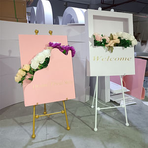 शादी समारोह ऐक्रेलिक साइनेज डिकोर फूलों के साथ फूल बोर्ड स्वागत - Product Image 3
