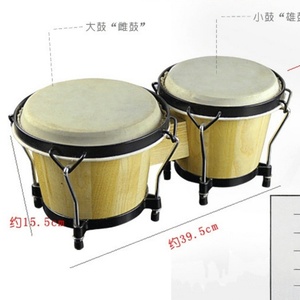 Bongó Pequeño de <span class=keywords><strong>Doble</strong></span> Capa con Sonido Ajustable, Instrumento Musical Orff para Niños, Instrumento de Percusión, Tambor de Mano - Product Image 4