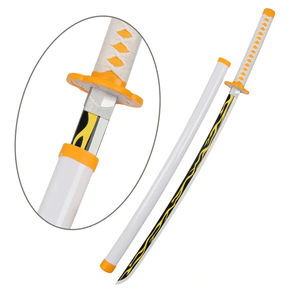 Venta caliente Anime espada Demon Slayer Kaigaku Muichirou Sanemi <span class=keywords><strong>Shinobu</strong></span> seguridad Samurai juguete <span class=keywords><strong>Katana</strong></span> espadas para Cosplay jugando niños - Product Image 3