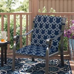 Coussins d'extérieur <span class=keywords><strong>à</strong></span> dossier haut Coussin de chaise berçante de remplacement saisonnier avec <span class=keywords><strong>siège</strong></span> élastique et coussin de chaise arrière - Product Image 4