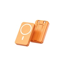Batterie externe magnétique sans fil HXB 10000mAh, charge rapide sans fil 20W, écran LED, chargeur portable Li-polymère Micro USB