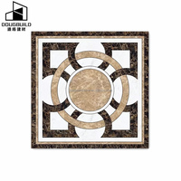 Yunfu Dougbuild Marbre de Calcite Hexagonal Beige Italien Poli à Jet d'Eau, Qualité Supérieure, Durable, pour Revêtement de Sol