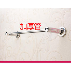 Single or Double Stainless Steel <b>Towel</b> Rack for Bathrooms <b>Hanging</b> Rod with Drilling Installation Option - Product Image 5