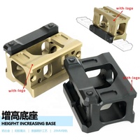 LWXC Tactical Scope Mount Height Increasing Hunting Red Dot Sight Metal Base for 20MM Accessories