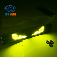Logo de voiture Lumière LED Emblème de calandre avant Insigne personnalisé Luminescence LED Badge de voiture Emblème Logo LED Lumières pour voiture