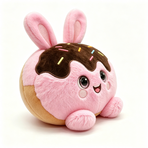 Peluche donut personnalisée, peluche donut lapin, peluche alimentaire, animal en peluche donut, peluche alimentaire Chonky - Product Image 6
